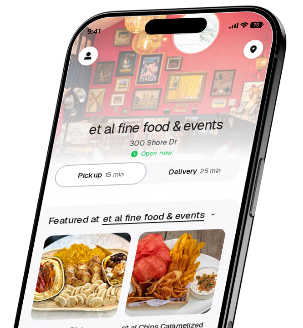 et al fine food & events app preview