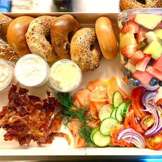 Smoked Salmon Charcuterie Board
