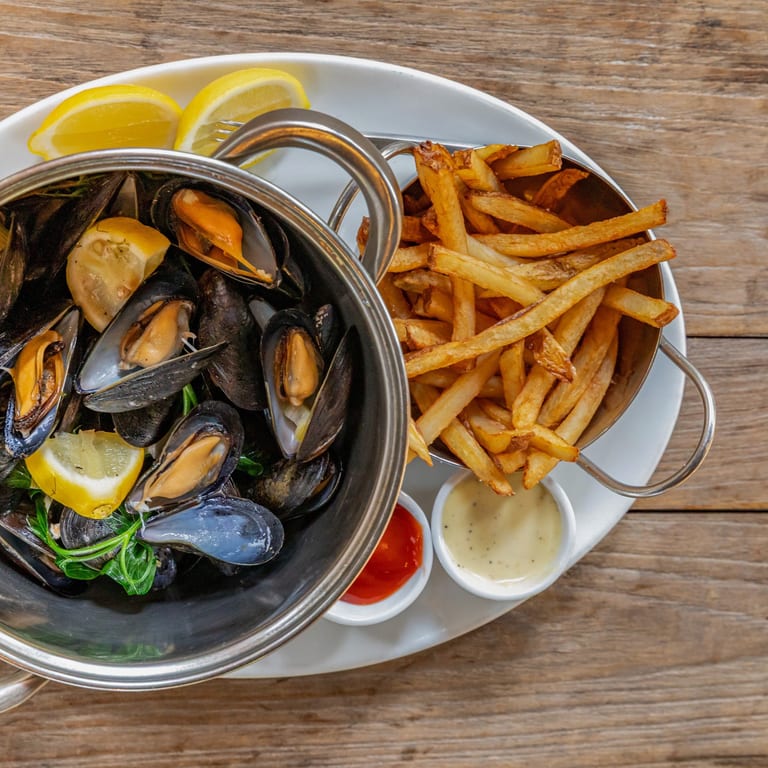 Delicious Moules Frites Await